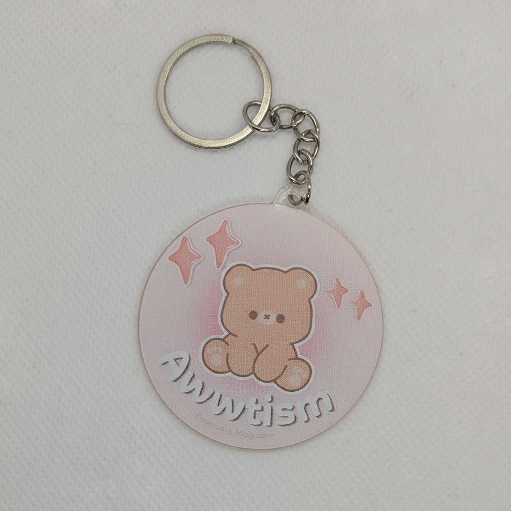 Awwtism Teddy Bear Keyring