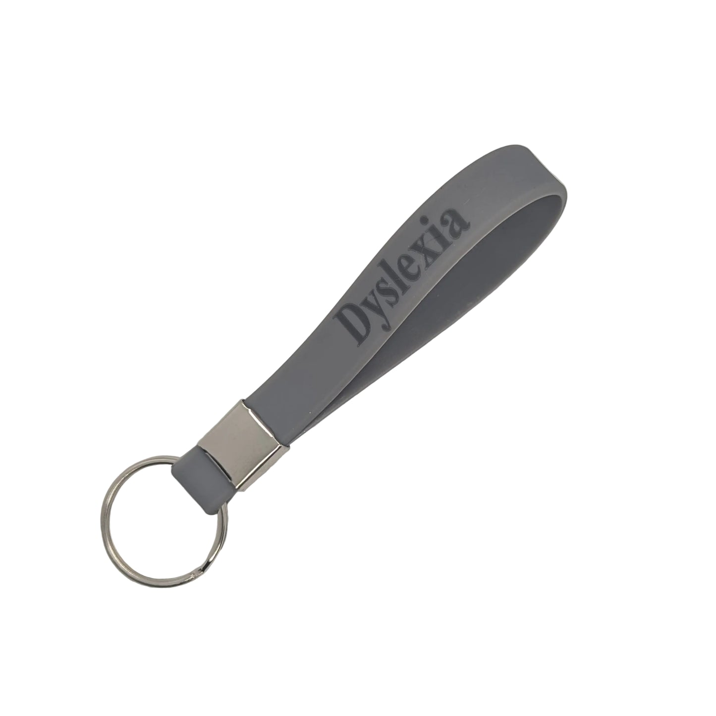 Grey Awareness Wrist Strap Keyring | FAINT RISK | Tourette's | ADHD | Dyspraxia | Autism | Dyslexia