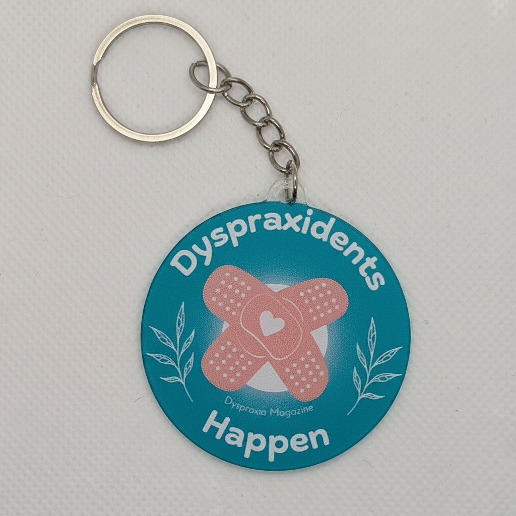 Dyspraxidents Happen Plasters Keyring