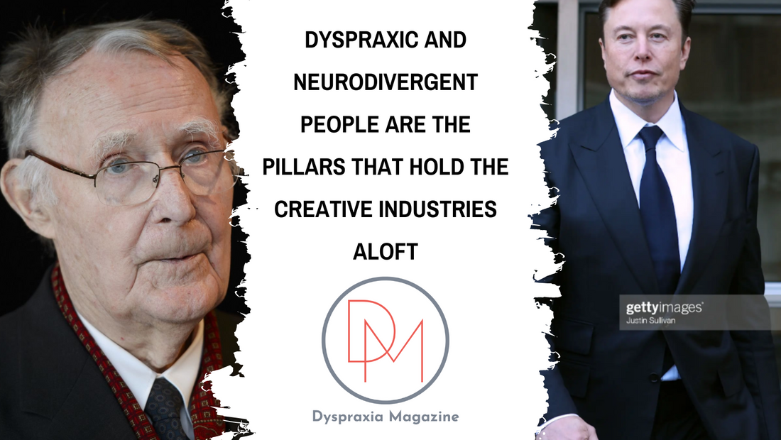 Dyspraxic and neurodivergent people are the pillars that hold the creative industries aloft
