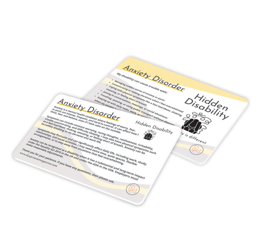 Anxiety Disorder Awareness Card