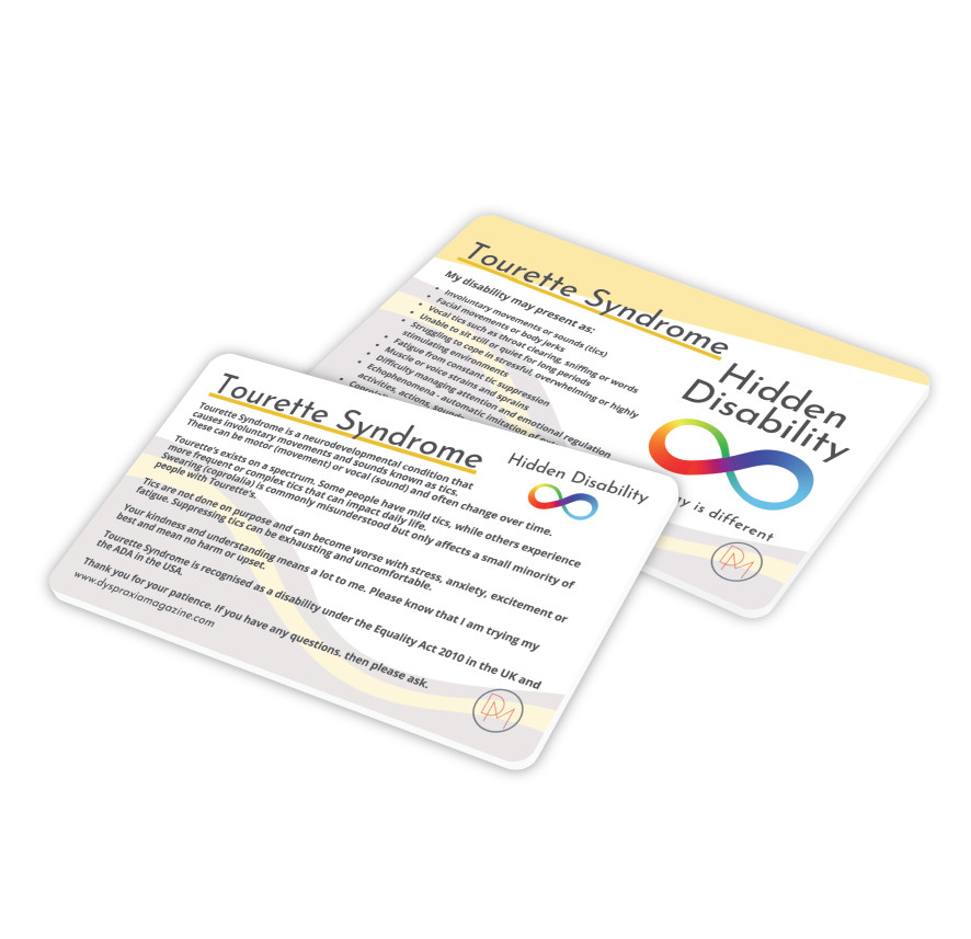 Tourette Syndrome Awareness Card