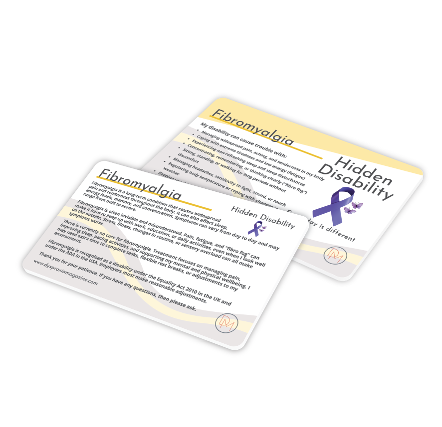 Fibromyalgia Awareness Card
