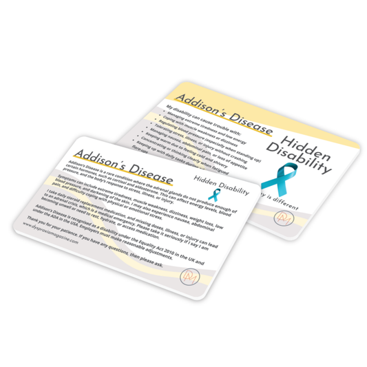 Addison's Disease Awareness Card