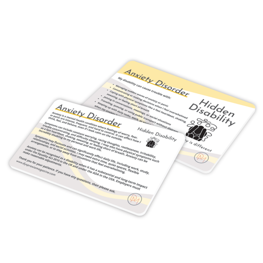 Anxiety Disorder Awareness Card