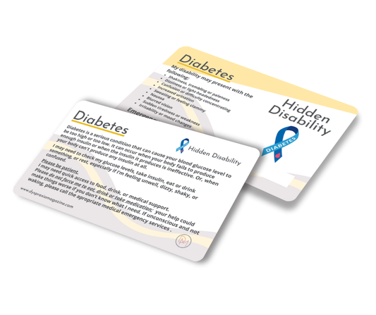Diabetes Awareness Card