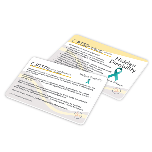 Complex Post-Traumatic Stress Disorder C-PTSD Awareness Card