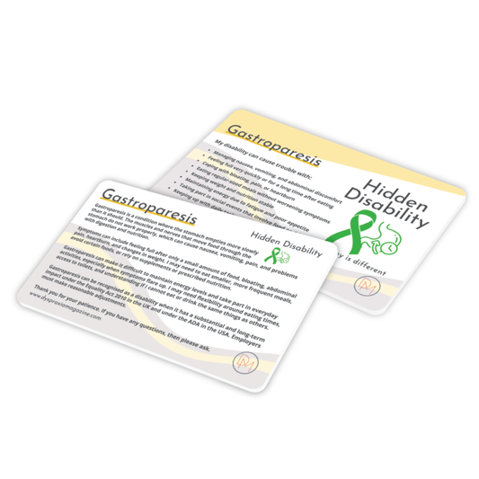 Gastroparesis Awareness Card