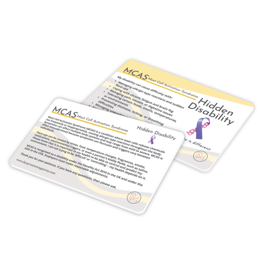 Mast Cell Activation Syndrome (MCAS) Awareness Card