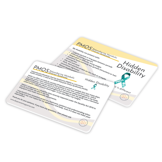 Polyendocrine Metabolic Ovarian Syndrome (PMOS) Awareness Card