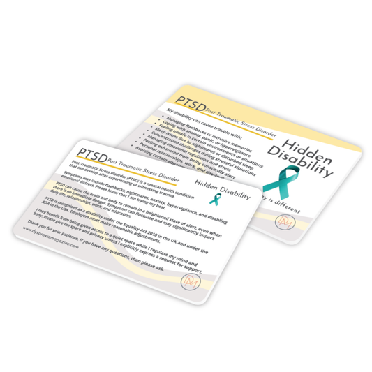 Post-Traumatic Stress Disorder (PTSD) Awareness Card