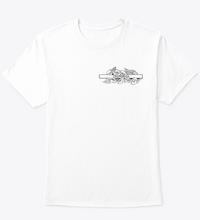 Load image into Gallery viewer, Dyspraxia Floral Badge T-Shirt - Fruit of the Loom (pre-order)
