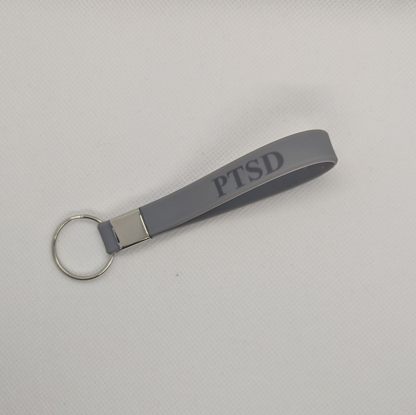 Grey Awareness Wrist Strap Keyring | FAINT RISK | Tourette's | ADHD | Dyspraxia | Autism | Dyslexia