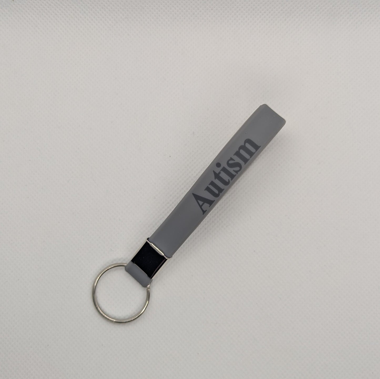 Grey Awareness Wrist Strap Keyring | FAINT RISK | Tourette's | ADHD | Dyspraxia | Autism | Dyslexia