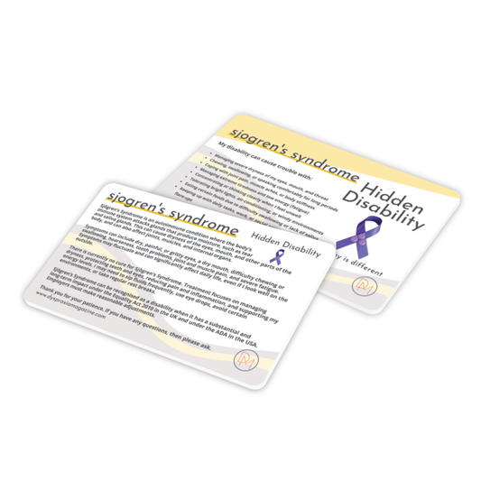 Sjogren's Syndrome Awareness Card