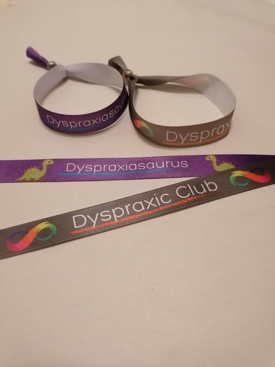 Dyspraxic Club & Dyspraxiasaurus Wristbands