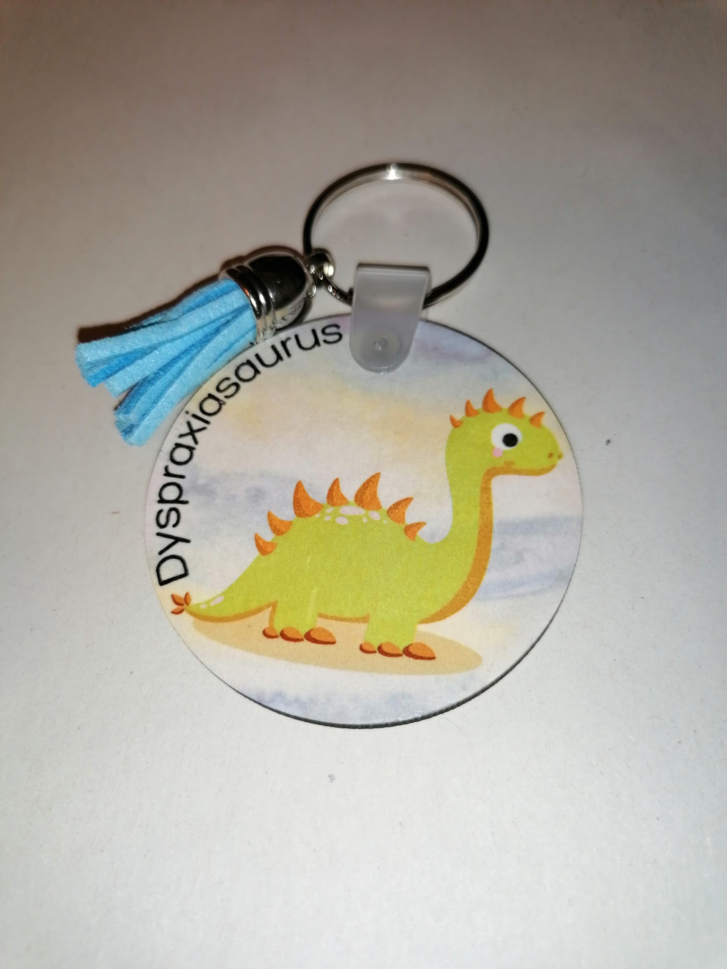 Blue Dyspraxiasaurus Keyring